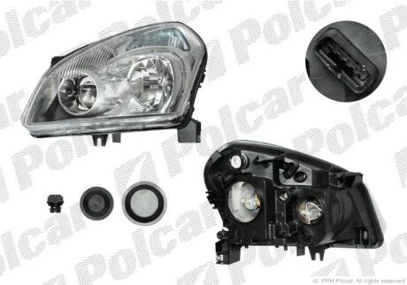 Фара основная правая H7, PY21W, W5W Polcar 2759101E