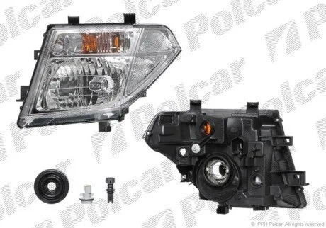 Фара основная левая H4, P21W, W5W Polcar 278209-E