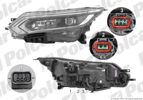 Фара основная Polcar 27C3101X