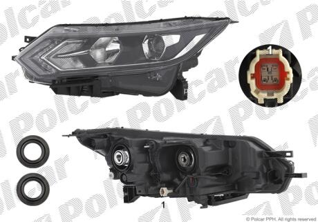 Фара основная правая H11, H9, LED, WY21W Polcar 27C310-XUA