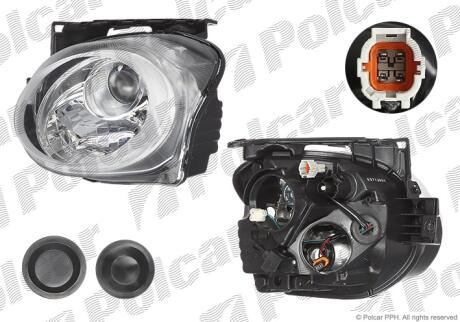 Фара основная правая H11, HB3 Polcar 27L210-E