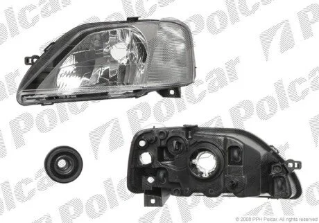 Фара основна ліва H4, PY21W, W5W Polcar 2800091E