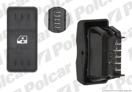 Блок кнопок склопідіймача Polcar 2800P-71