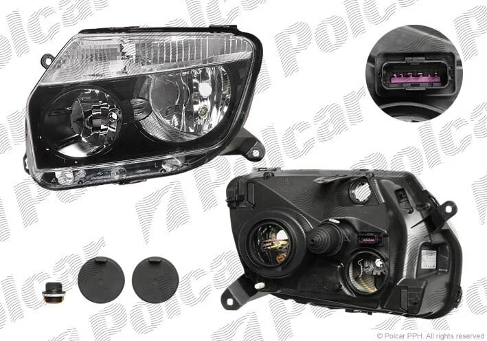 Фара основна права H1, H7, PY21W, W5W Polcar 2820101U (фото 1)