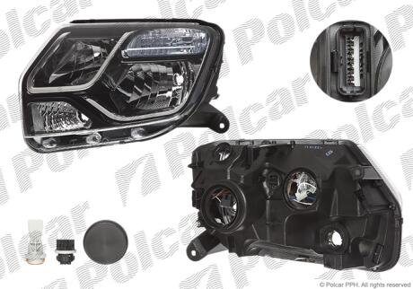 Фара основная правая H1, H7, PY21W, W21/5W Polcar 2820106E