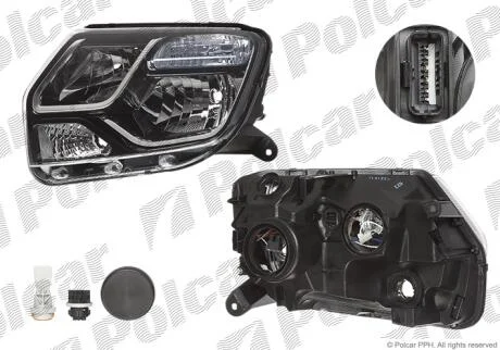 Фара основна права H1, H7, PY21W, W21/5W Polcar 2820106E