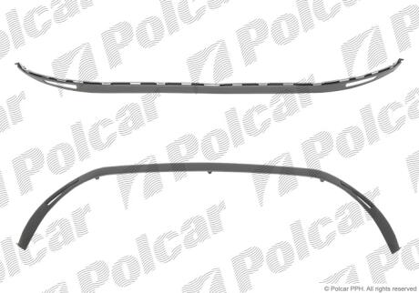 Спойлер переднього бампера Polcar 28M125