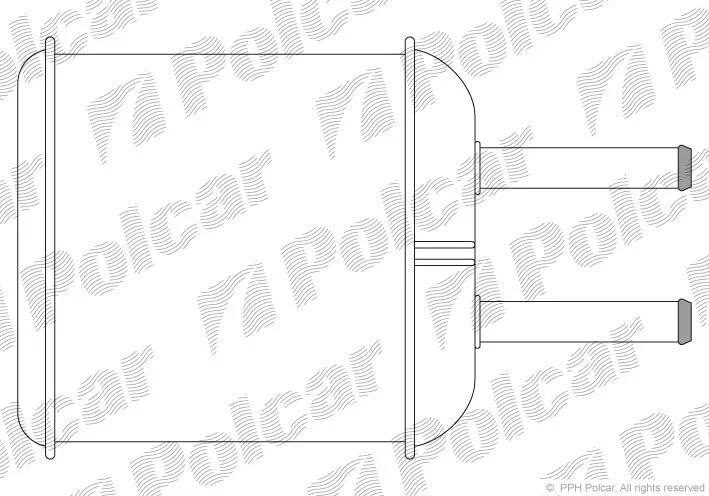 Радіатор обігрівача салону Polcar 2902N8A1 (фото 1)