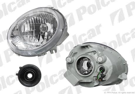 Фара основна права H4 Polcar 2903100E