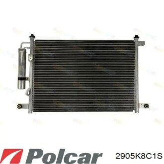 Радіатор кондиціонера (Конденсатор) з осушувачем Polcar 2905K8C1S