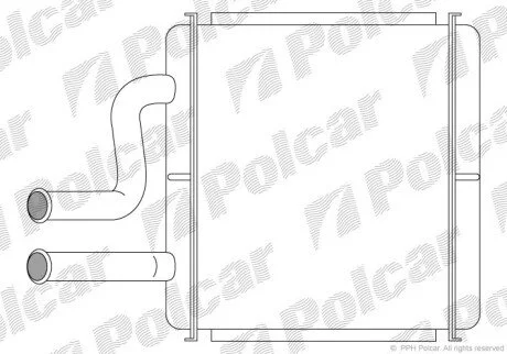 Радіатор обігрівача салону Polcar 2960N8-1