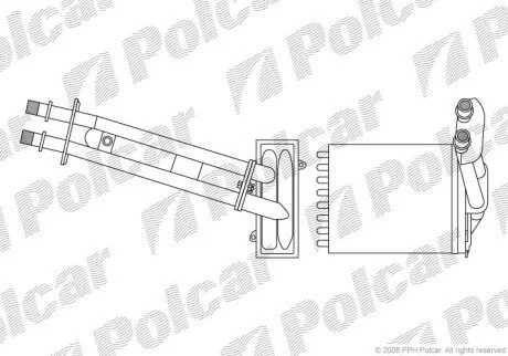 Радиатор отопителя салона Polcar 3003N8-1