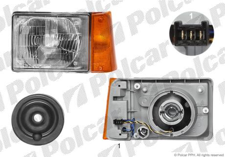 Фара основная Polcar 3004104E