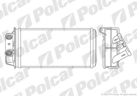 Радиатор отопителя Polcar 3005N8-2