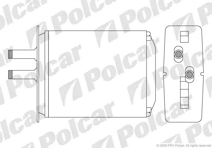 Радіатор обігрівача салону Polcar 3017N8-2 (фото 1)