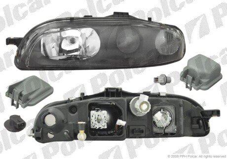 Фара основная левая H1, PY21W, W5W Polcar 3019093E