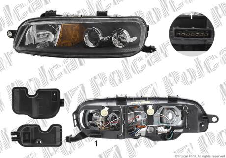 Фара основная Polcar 302209-E