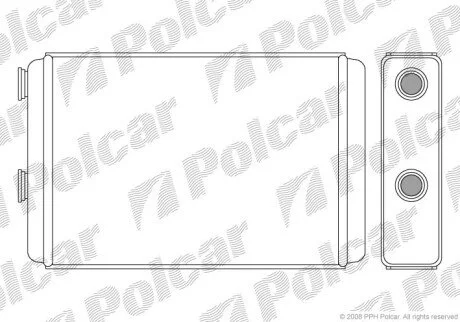 Радиатор отопителя салона Polcar 3022N8-1
