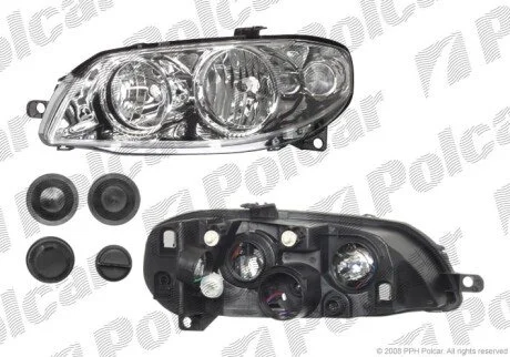 Фара основна ліва H1, H7, PY21W, W5W Polcar 3023091E