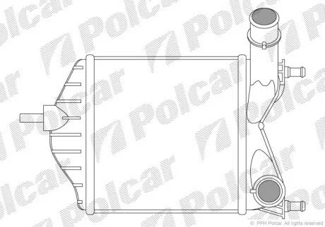 Радіатори повітря (Інтеркулери) Polcar 3023J81X