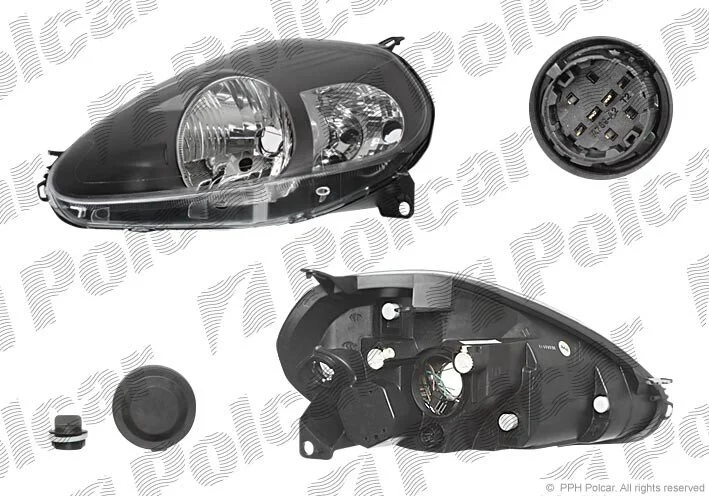 Фара основная правая H4, PY21W, W5W Polcar 3024101E (фото 1)