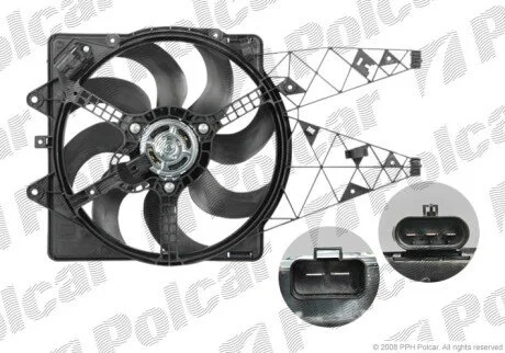 Вентилятори з корпусом / кронштейном Polcar 302423W4
