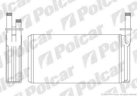 Радіатор обігрівача Polcar 3027N8-1