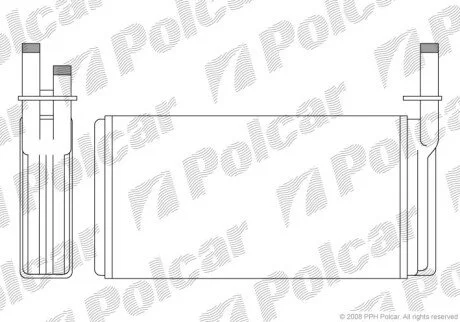 Радиатор отопителя салона Polcar 3027N8-1