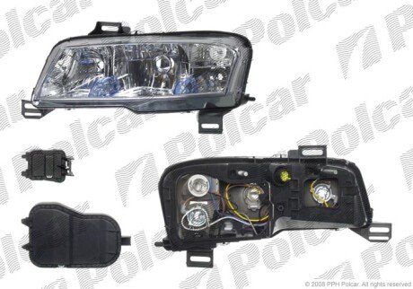 Фара основная левая H1, H7 Polcar 303009-E