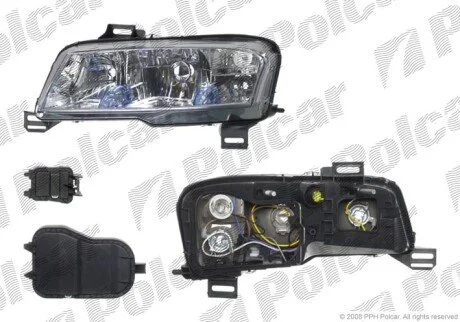 Фара основная правая H1, H7 Polcar 303010-E