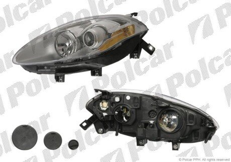 Фара основная левая H1, PY21W, W5W Polcar 303109-E
