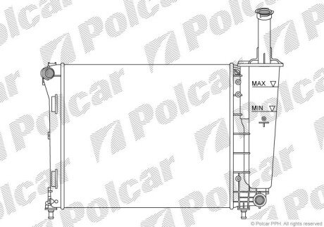 Радіатори охолодження Polcar 303508A1