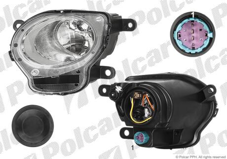 Фара основная левая H1, W21/5W Polcar 3035095E
