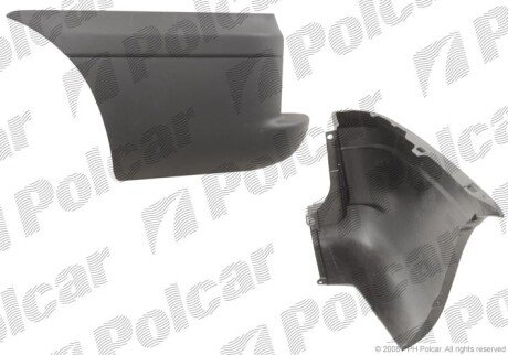 Кут бампера правий Polcar 304098