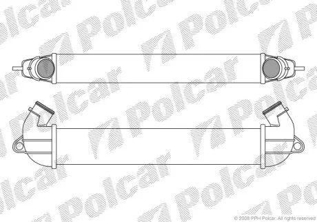 Радіатори повітря (Інтеркулери) Polcar 3040J8-1