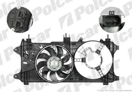 Вентилятори з корпусом / кронштейном Polcar 304123W2