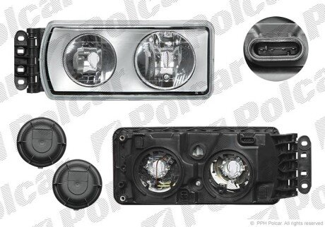 Фара основная правая H7 Polcar 305610-E