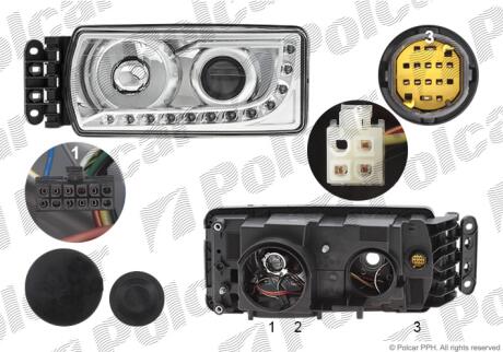 Фара основная Polcar 3058091E