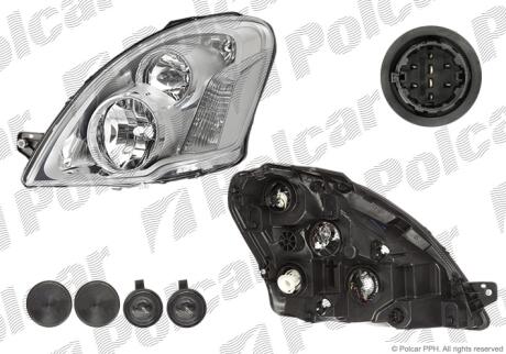 Фара основная правая H1, H7, PY21W, W21/5W Polcar 30N1100E