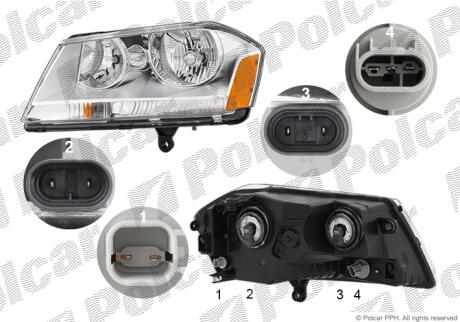 Фара основная Polcar 310509-0