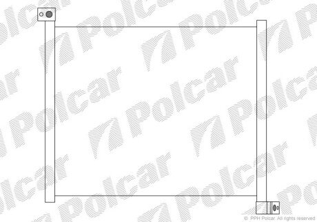 Радиатор кондиционера (Конденсатор) без осушителя Polcar 3161K8C1