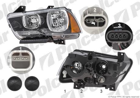 Фара основная Polcar 31D1100