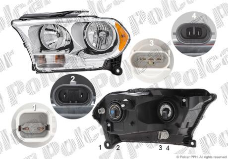 Фара основная Polcar 31K1098