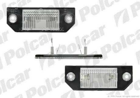 Фара номерного знака Polcar 3202959E