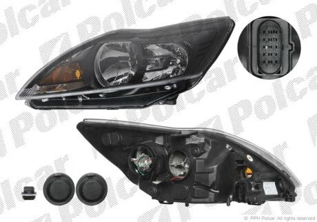 Фара основна ліва H1, H7, PY21W, W5W Polcar 3205093E