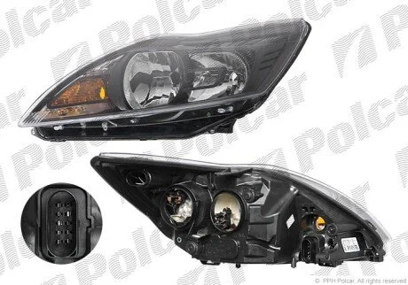 Фара основна ліва H1, H7, PY21W, W5W Polcar 3205093T
