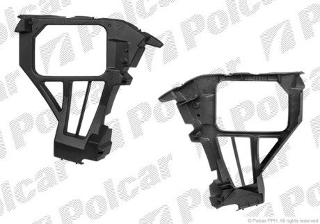 Кронштейн бампера лівий Polcar 320596-5