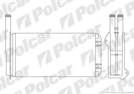 Радіатор обігрівача Polcar 3206N8-1