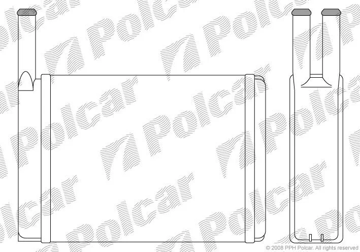 Радіатор обігрівача салону Polcar 3208N8-1 (фото 1)