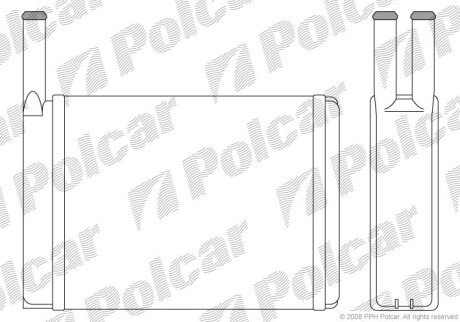 Радиатор отопителя Polcar 3208N8-1